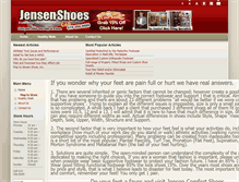 Tablet Screenshot of jensenshoes.com